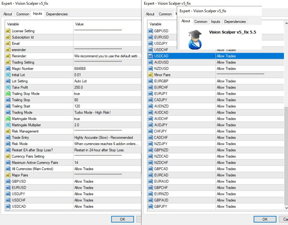 Vision Scalper v.5.5 MT4 1420+